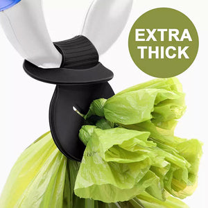 extra thick poo bag holder - hands free