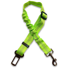 Load image into Gallery viewer, Green safety leash for your car. An essential piece of safety equipment for all dog owners 
