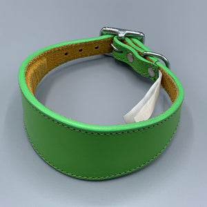 green leather whippet collars, greyhound collars