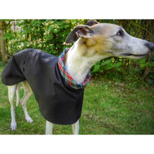 Load image into Gallery viewer, lurcher coat with turn back collar. waterproof, lots of colour choice
