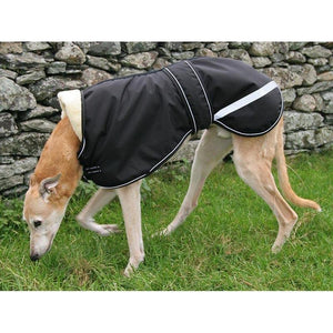 fitted greyhound and lurcher jackets. durable and long lasting dog coat for all weathers