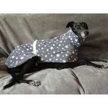 Load image into Gallery viewer, greyhound kennel house coat for indoors. made from quality fleece material
