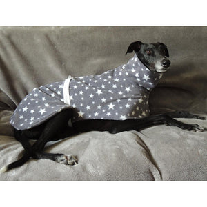 greyhound kennel house coat for indoors. made from quality fleece material