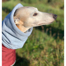 Load image into Gallery viewer, whippet winter coat with polar fleece snood. cosipet, thetrendywhippet
