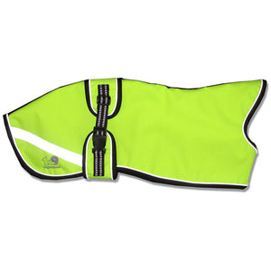 high visibility whippet coat - starbright yellow