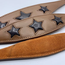 Load image into Gallery viewer, greyhound leather collars with embossed star design
