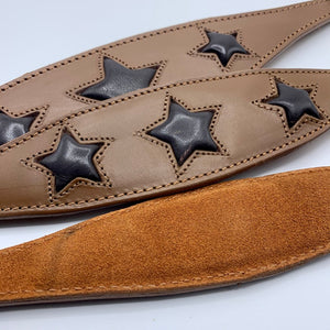 greyhound leather collars with embossed star design