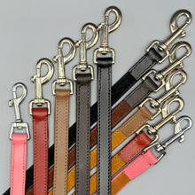 Load image into Gallery viewer, Collection of sighthound leads to match our whippet and greyhound collars uk made british
