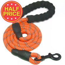 Load image into Gallery viewer, orange rope lead for dogs

