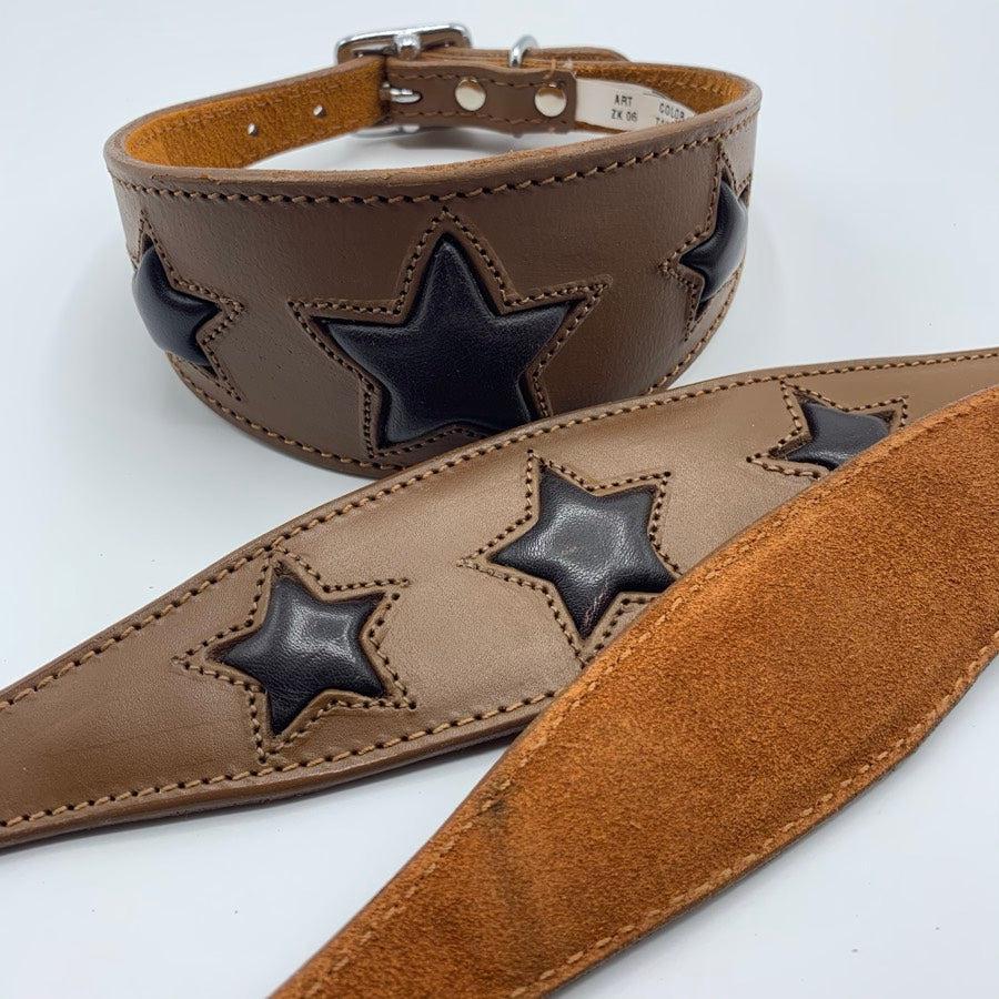 unusual leather whippet collars