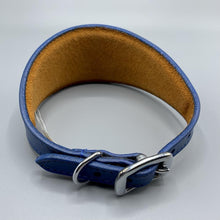 Load image into Gallery viewer, top quality, british made, leather trendy whippet collars. Suede backed 
