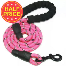 Load image into Gallery viewer, pink dog lead made from strong flexible roap
