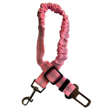 Load image into Gallery viewer, pink dog leash to car seat belt adapter
