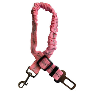 pink dog leash to car seat belt adapter