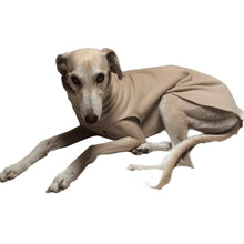 Load image into Gallery viewer, sighthound fleece sweater / jumber/ pullover /PJs in beige polar fleece
