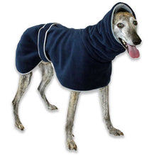 Load image into Gallery viewer, fleece whippet coat with snood collar
