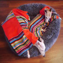 Load image into Gallery viewer, matching dog coats and bedding. hand made to order just for your whippet greyound dog
