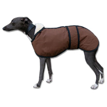 Load image into Gallery viewer, wax whippet coat cutout blue whippet - barbour jacket

