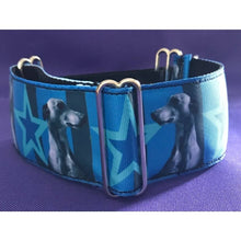 Load image into Gallery viewer, Martingale Collar - Sighthound Portrait - 2in Wide
