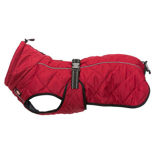 Quilted fleece lined dog coat for winter